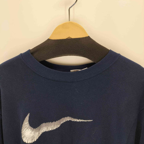 ナイキ NIKE 90-00s 白タグ ロゴプリント スウェットプルオーバー メンズ JPN:L