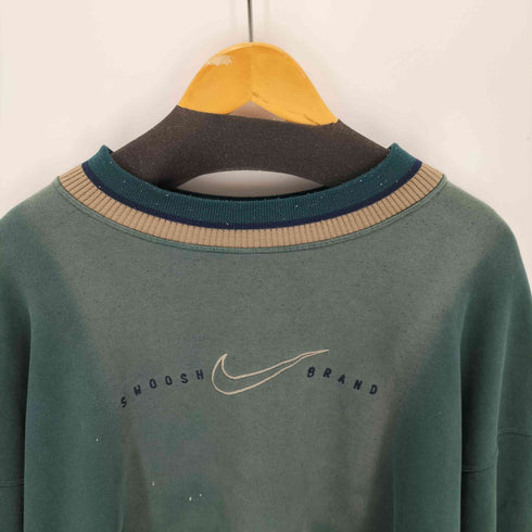ナイキ NIKE 90-00s 白タグ ロゴ刺繍 スウェットプルオーバー メンズ