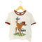 ザラ ZARA キャラクタープリント クロップド丈 クルーネックTシャツ レディース import:M