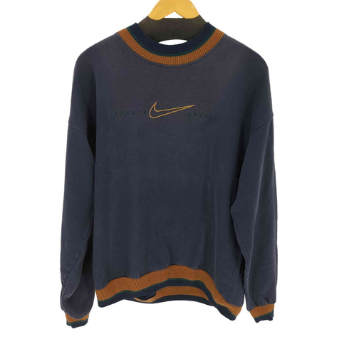 ナイキ NIKE 90-00s 白タグ ロゴ刺繍 スウェットプルオーバー メンズ JPN:XL