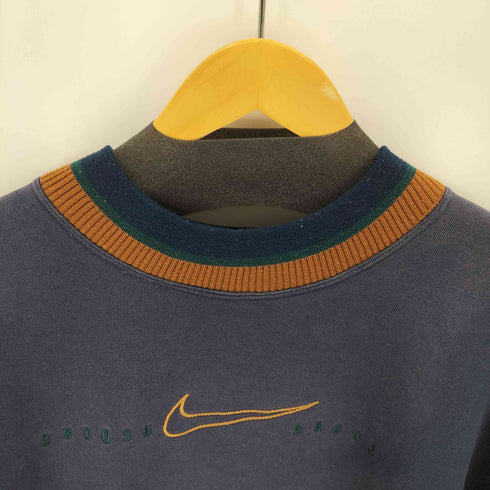 ナイキ NIKE 90-00s 白タグ ロゴ刺繍 スウェットプルオーバー メンズ JPN:XL