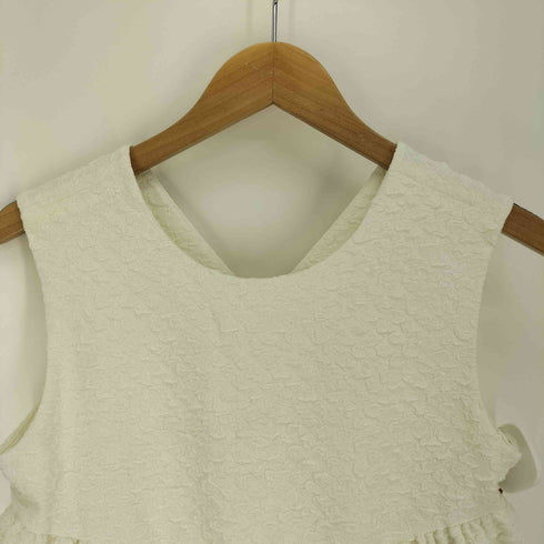 ナチュラルビューティーベーシック NATURAL BEAUTY BASIC 24SS ジャガードダブルフリルブラウス レディース JPN:M