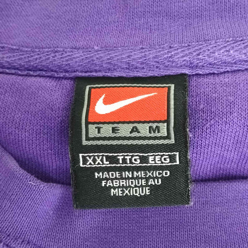 ナイキ NIKE 90-00s TEAMタグ ロゴ刺繍スウェットプルオーバー メンズ XXL