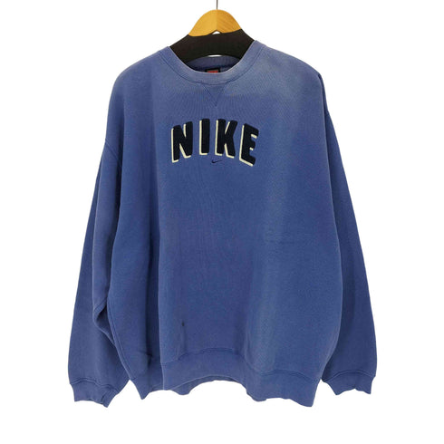 ナイキ NIKE 90-00s TEAMタグ ロゴ刺繍スウェットプルオーバー メンズ XXL
