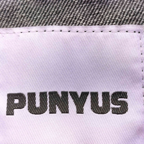 プニュズ PUNYUS ノースリーブ デニム フロントボタン ジャケット レディース
