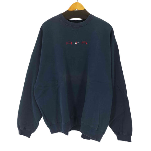 ナイキ NIKE 90-00s TEAMタグ ロゴ刺繍スウェットプルオーバー メンズ XXL