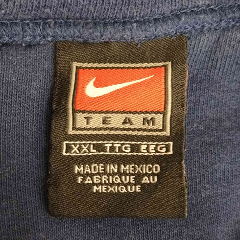 ナイキ NIKE 90-00s TEAMタグ ロゴ刺繍スウェットプルオーバー メンズ XXL