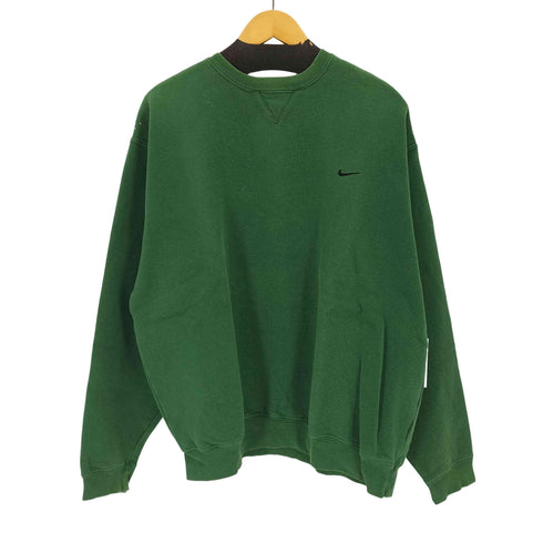ナイキ NIKE 90-00s TEAMタグ ロゴ刺繍スウェットプルオーバー メンズ L