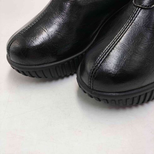 emiwalk マイクロファイバー革 厚底 レースアップブーツ レディース JPN:37