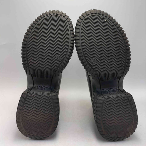 emiwalk マイクロファイバー革 厚底 レースアップブーツ レディース JPN:37