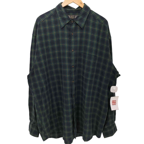 バナナリパブリック BANANA REPUBLIC 90s タータンチェック L/S ネルシャツ メンズ import:XL