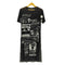 Jennyfer スカル ドクロ パンク シアー S/S ロング ワンピース レディース import:S