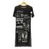 Jennyfer スカル ドクロ パンク シアー S/S ロング ワンピース レディース import:S