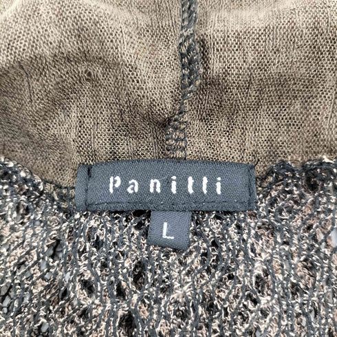 Panitti シアー スパイダー メッシュ ノースリーブ カーディガン フェアリーグランジ レディース import:L