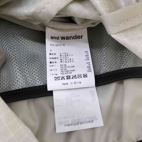 アンドワンダー and wander ocean rip 25l backpack メンズ