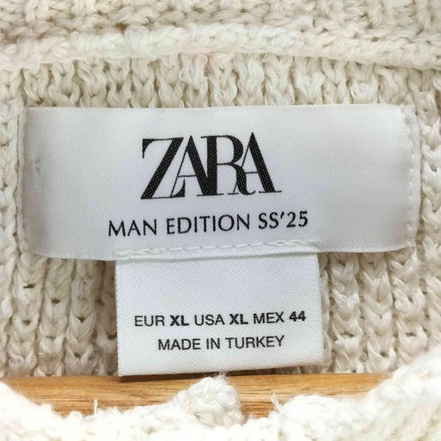 ザラ ZARA コットンポロニット メンズ import:XL