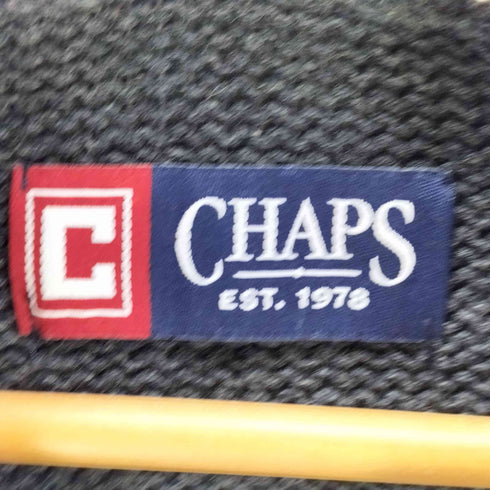 チャップス CHAPS 90S 刺繍ハーフジップコットンニット メンズ import:XL