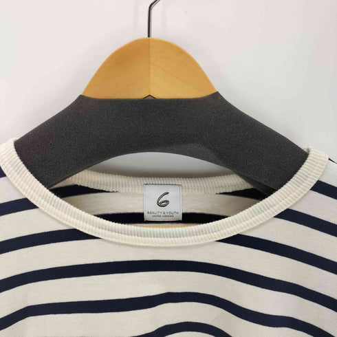 ロクビューティーアンドユースユナイテッドアローズ 6 BEAUTY & YOUTH UNITED ARROWS 七分袖 ボーダーカットソー メンズ