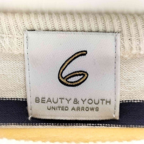ロクビューティーアンドユースユナイテッドアローズ 6 BEAUTY & YOUTH UNITED ARROWS 七分袖 ボーダーカットソー メンズ