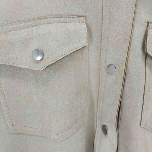 ザラ ZARA スエードライクシャツジャケット レディース import:XS