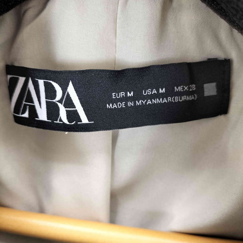 ザラ ZARA スエードライクダブルライダースジャケット レディース import:M