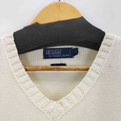 ポロバイラルフローレン Polo by RALPH LAUREN スモールポニー刺繍Vネックコットンニットベスト メンズ JPN:L