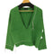 メゾンスペシャル MAISON SPECIAL Hand Stitch Deep V-neck Knitwear レディース FREE