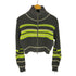 メゾンスペシャル MAISON SPECIAL Front Zip Mesh Border Knitwear レディース FREE