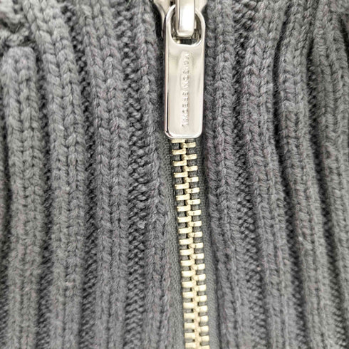 メゾンスペシャル MAISON SPECIAL Front Zip Mesh Border Knitwear レディース FREE