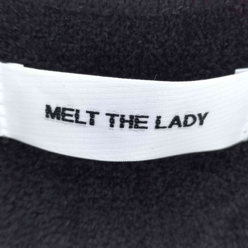 メルトザレディ Melt the lady パイル地 クロップドカーディガン レディース