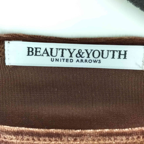 ビューティーアンドユースユナイテッドアローズ BEAUTY & YOUTH UNITED ARROWS ベロアロングスリーブTシャツ レディース