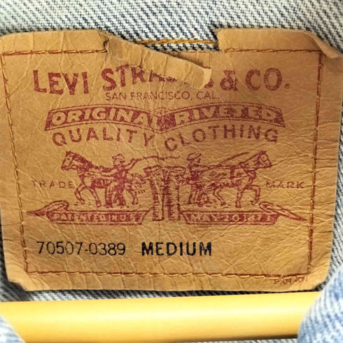 リーバイス Levis 90S USA製 ボタン裏715 70507-0389 デニムジャケット メンズ import:M
