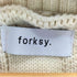 フォルクシー forksy. ストライプボリュームフリンジニットベスト レディース FREE