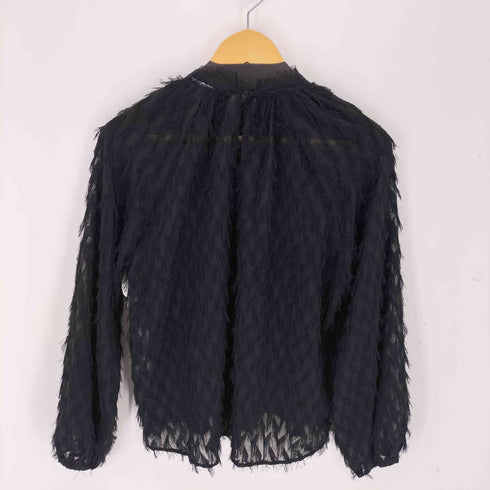 ザラ ZARA フリンジシアートップス レディース import:S