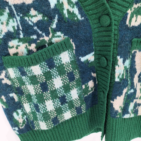 ザラ ZARA ジャガードニットベスト レディース import:S