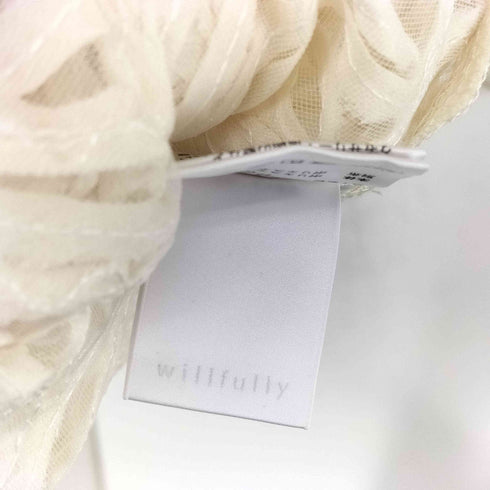 ウィルフリー willfully chiffon tape embroidery skipper BL レディース FREE