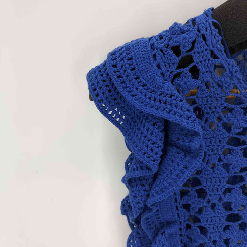 ザラ ZARA かぎ編みタンクトップ レディース import:S