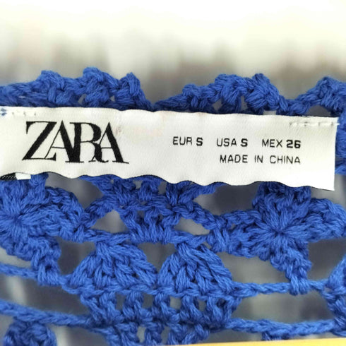 ザラ ZARA かぎ編みタンクトップ レディース import:S