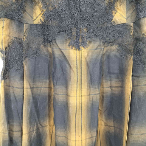 メゾンスペシャル MAISON SPECIAL 25SS Plaid Lace Camisole All-In-One レディース 38