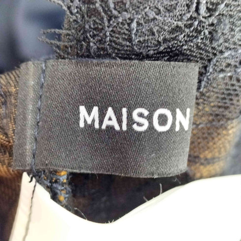 メゾンスペシャル MAISON SPECIAL 25SS Plaid Lace Camisole All-In-One レディース 38