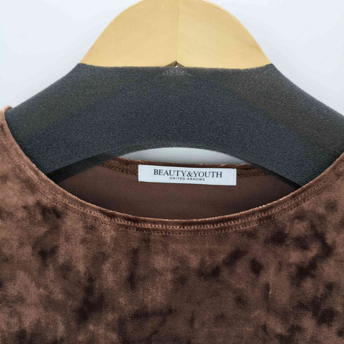ビューティーアンドユースユナイテッドアローズ BEAUTY & YOUTH UNITED ARROWS ベロアロングスリーブTシャツ レディース