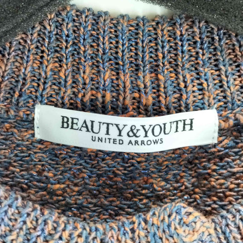 ビューティーアンドユースユナイテッドアローズ BEAUTY & YOUTH UNITED ARROWS フロントボタン ミックスカラー ニット ベスト -ウォッシャブル- レディース