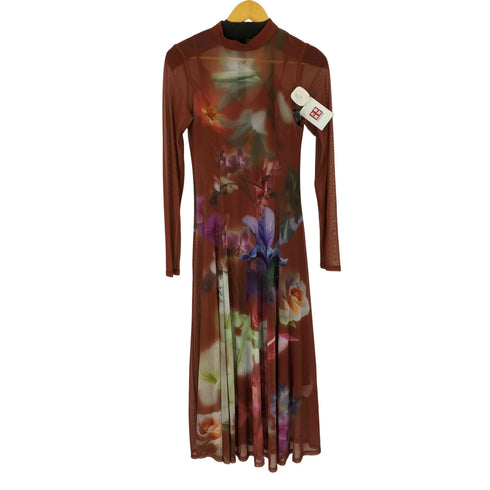 アメリ AMERI SMOKE FLOWER FLARE DRESS レディース JPN:S