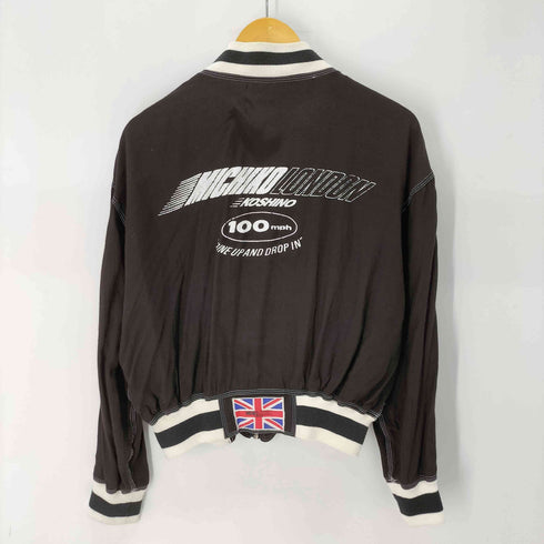 ミチコロンドン MICHIKO LONDON クロップド レーシング ボンバージャケット レディース