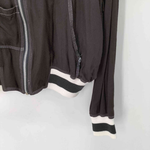 ミチコロンドン MICHIKO LONDON クロップド レーシング ボンバージャケット レディース
