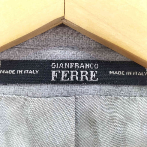 ジャンフランコフェレ GIANFRANCO FERRE カシミヤ100% 3B シングル テーラードジャケット オーバーサイズ メンズ EUR:52
