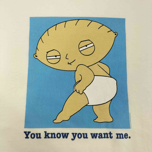 00S DELTA PRO WEIGHT ボディ Family Guy TM キャラクタープリント Tシャツ コピーライト 2005 メンズ import:L