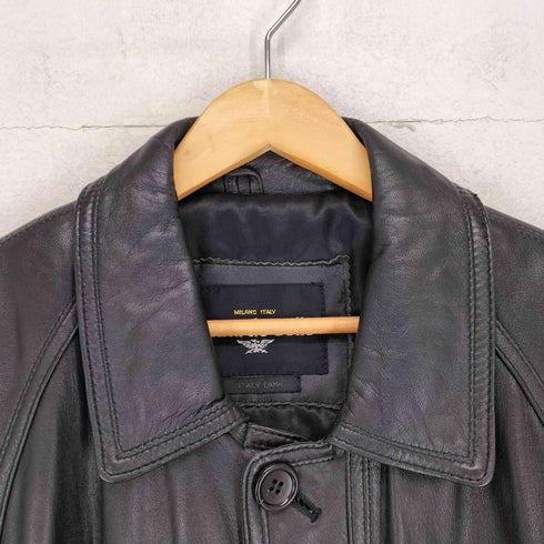 Anna de Colle LAMB LEATHER レザーカーコート メンズ 3L
