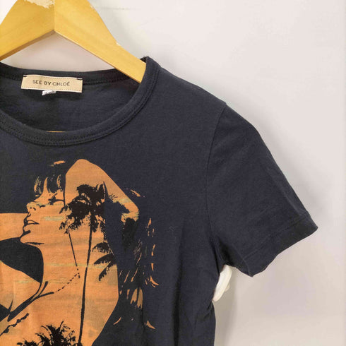 シーバイクロエ SEE BY CHLOE プリント Tシャツ ピチT レディース FR:40