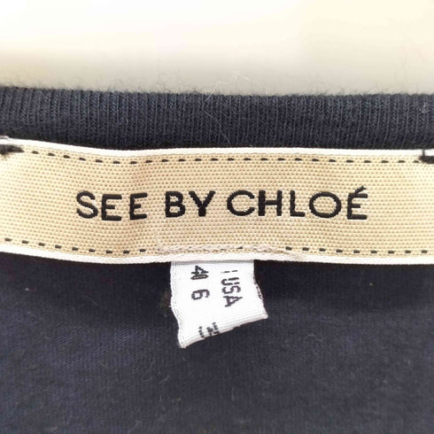 シーバイクロエ SEE BY CHLOE プリント Tシャツ ピチT レディース FR:40